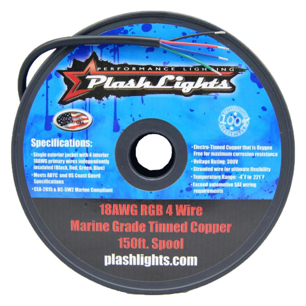 Plash - Conductor Wire - 150ft, Spool, 300V — Quality Boat Parts