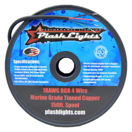 Plash - Conductor Wire - 150ft, Spool, 300V — Quality Boat Parts