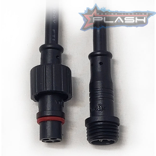 Plash - Waterproof Connector - Pigtail Kit for RGB, 4 Pin (PW-4PIN-PIGTAIL) — Quality Boat Parts