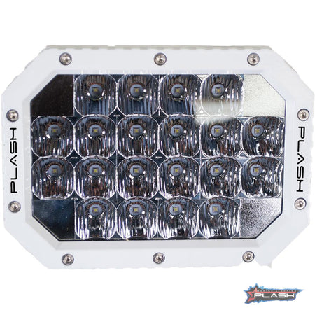 Plash - Quad LED Search Light - White, 60W, IP69K, 9-36V, 5400lm (QUAD-FL) — Quality Boat Parts