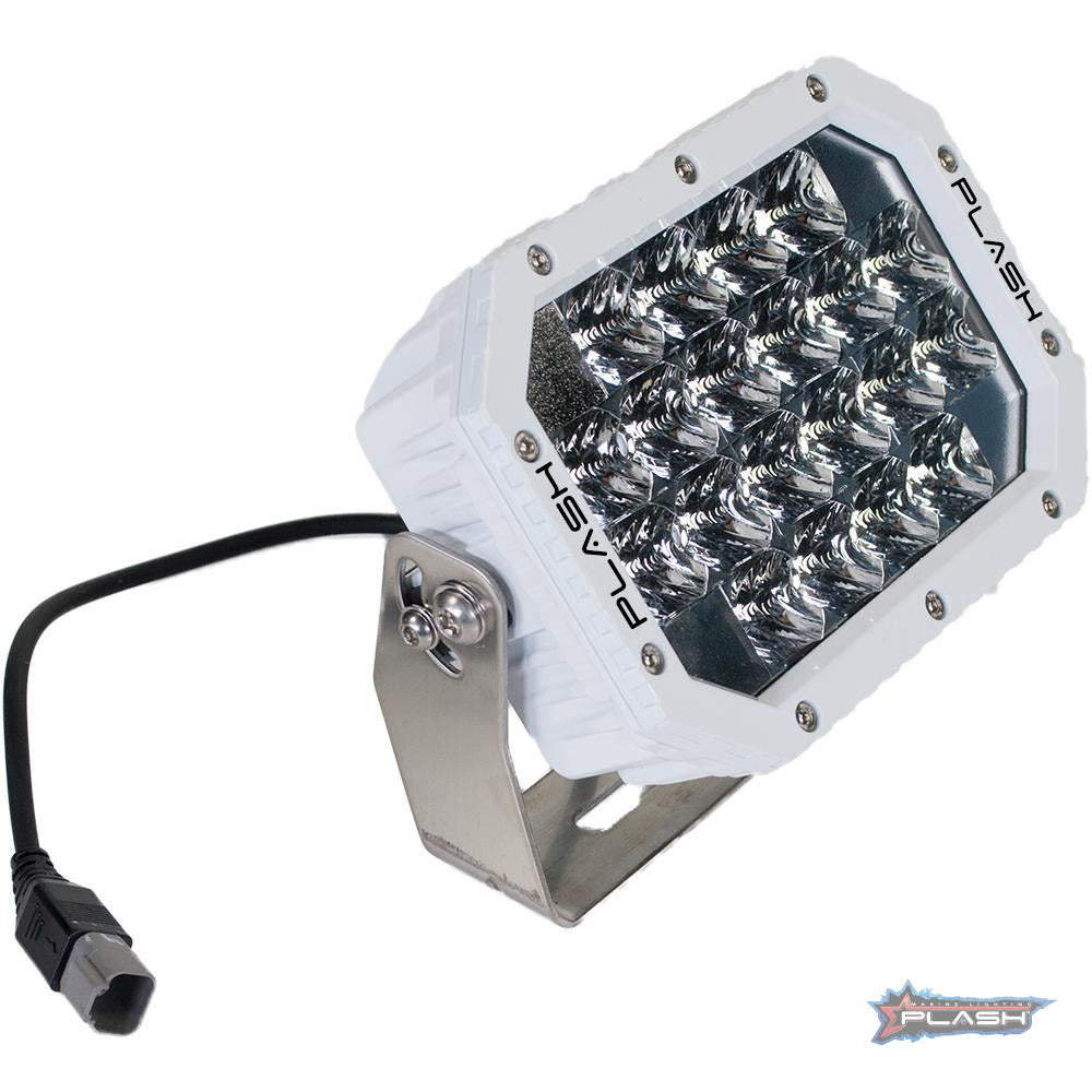 Plash - Quad LED Search Light - White, 60W, IP69K, 9-36V, 5400lm (QUAD-FL) — Quality Boat Parts