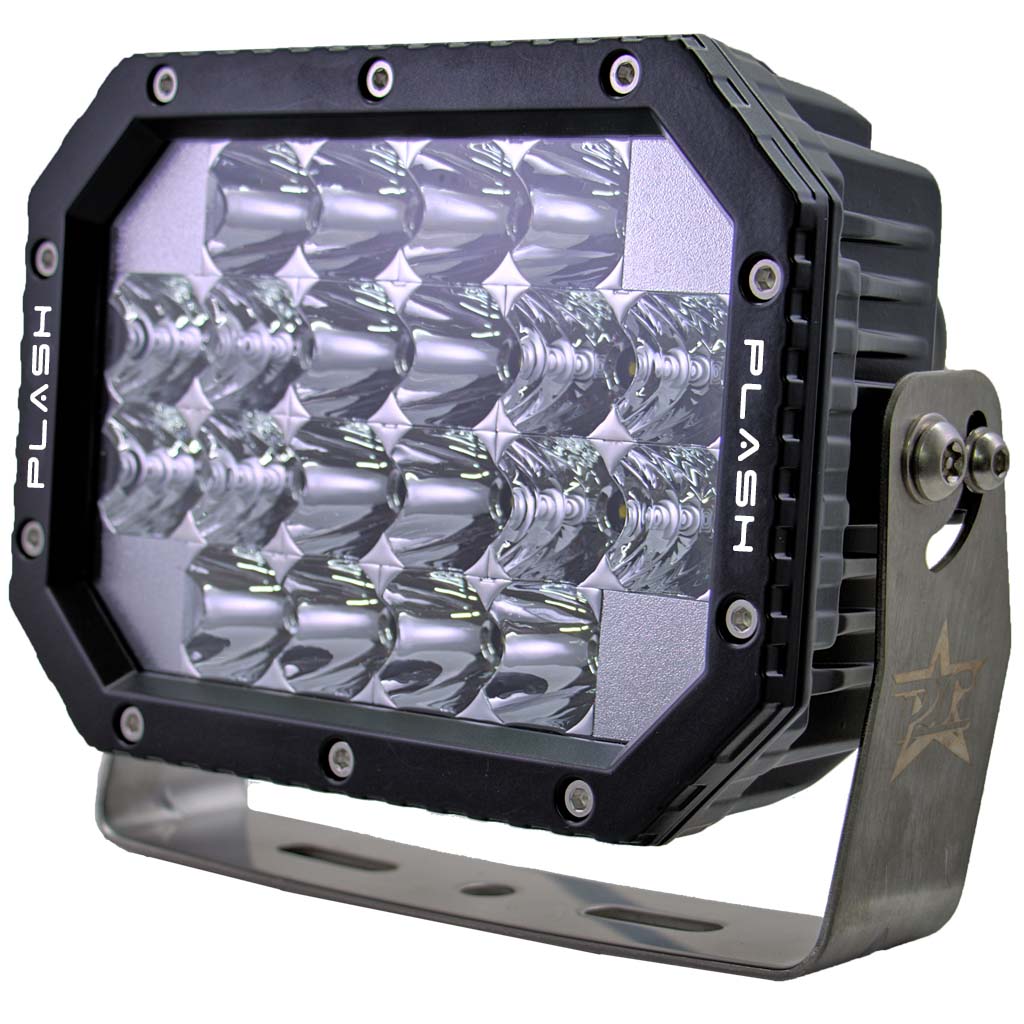 Plash - Quad LED Search Light - 60W, IP69K, 9-36V, 5400lm — Quality Boat Parts