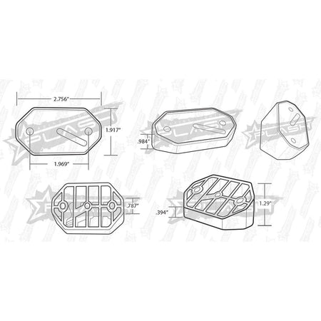 Plash - Angle Mount - for Deck Lights/Rock Lights (RL-ANGLE-MOUNT) — Quality Boat Parts