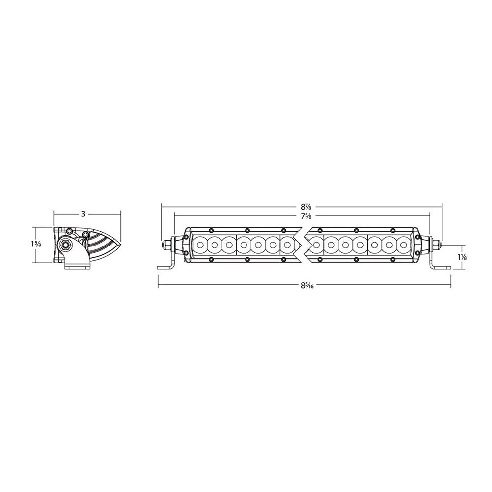 RIGID Industries - SR Series SAE - 50,000h, Polycarbonate Lens — Quality Boat Parts