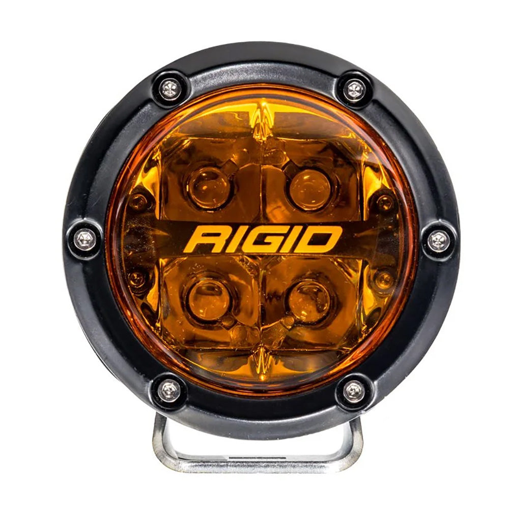 RIGID Industries - 360 Series Pro Lens - Amber, 9-36V, IP68, 50,000h, 28W — Quality Boat Parts