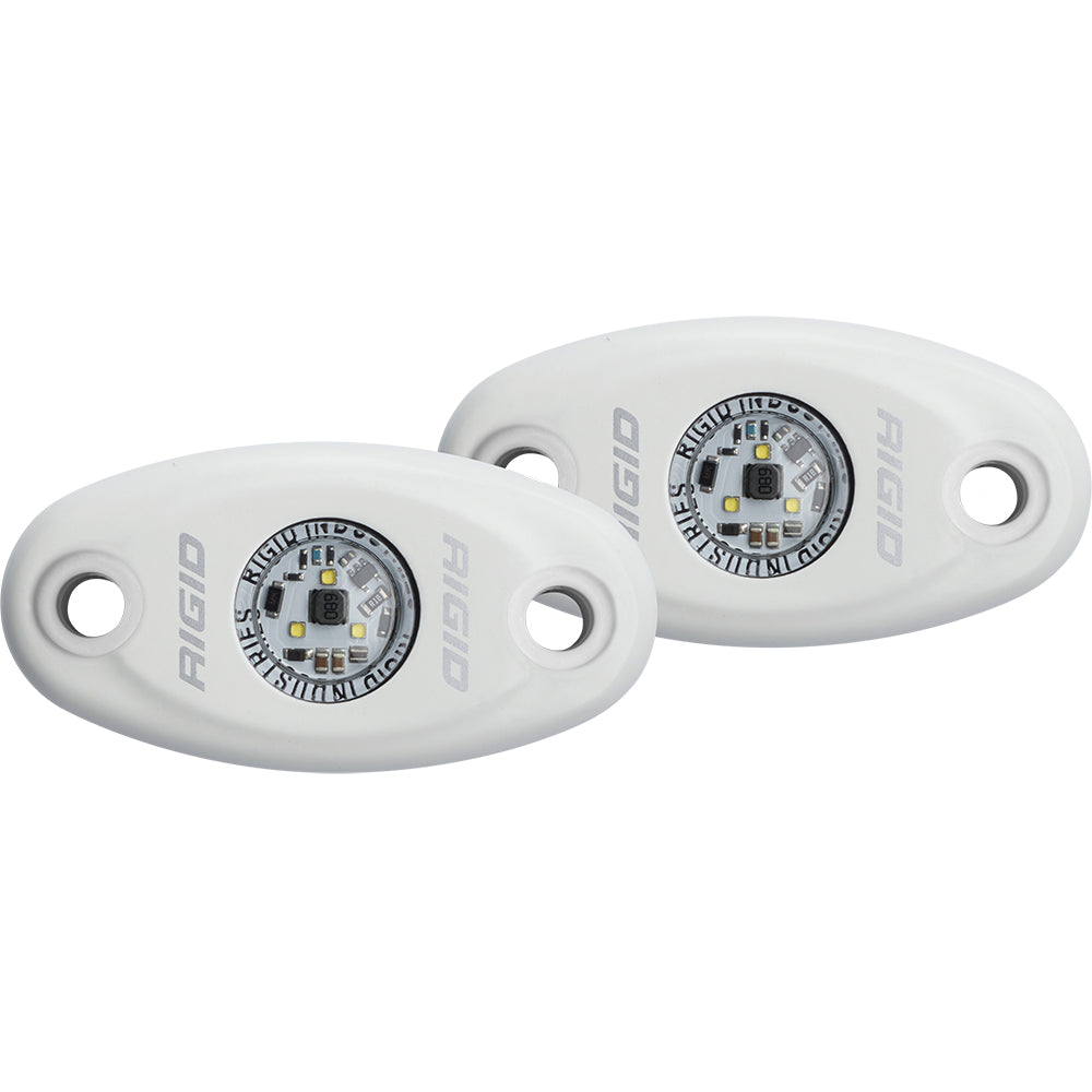 RIGID Industries - A-Series High Power - Polycarbonate Lens, 50,000h, 4W, Aluminum, 0.3A, 400Lm — Quality Boat Parts