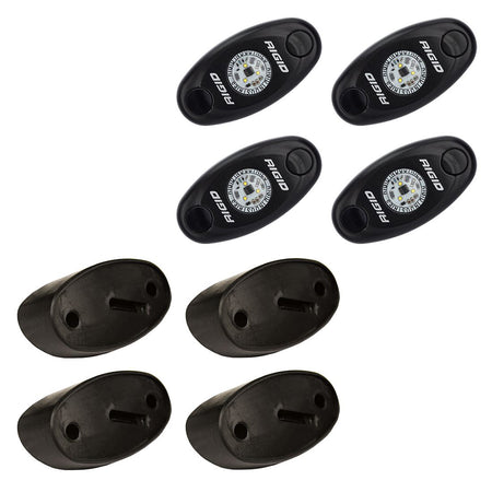 RIGID Industries - A-Series Kit - 50000h, Aluminum Housing, 10-28V, IP69K, Polycarbonate Lens — Quality Boat Parts