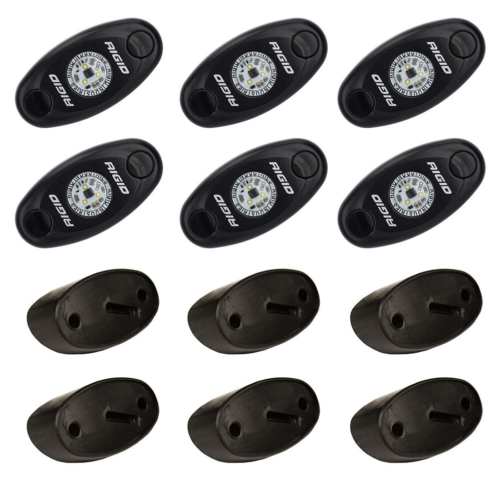 RIGID Industries - A-Series Kit - 50000h, Aluminum Housing, 10-28V, IP69K, Polycarbonate Lens — Quality Boat Parts