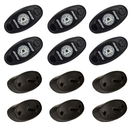 RIGID Industries - A-Series Kit - 50000h, Aluminum Housing, 10-28V, IP69K, Polycarbonate Lens — Quality Boat Parts