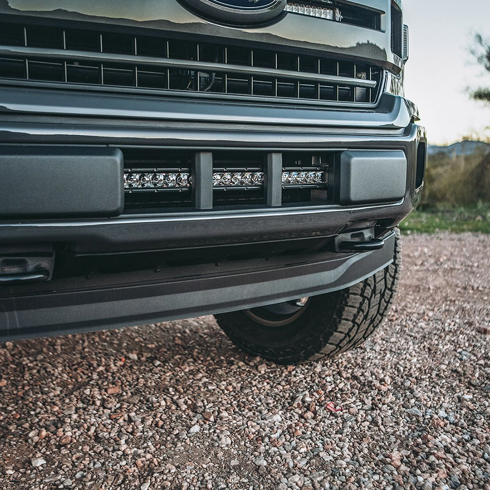 RIGID Industries - 2018+ Ford F-150 Bumper Mount f/20" Lightbar - Black — Quality Boat Parts