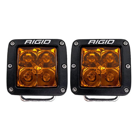 RIGID Industries - D-Series Spot w/ Amber Pro Lens - Pair — Quality Boat Parts
