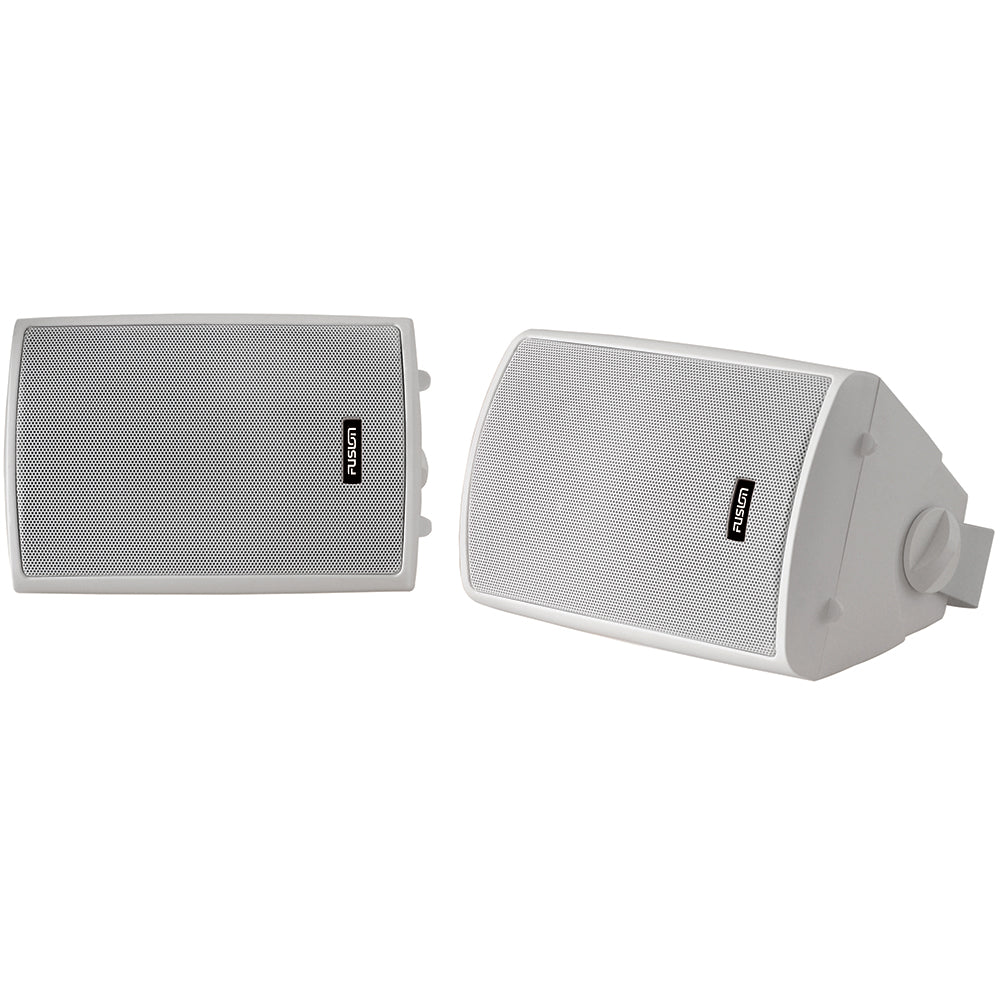 Fusion - 4" Compact Marine Box Speakers - (Pair) White — Quality Boat Parts