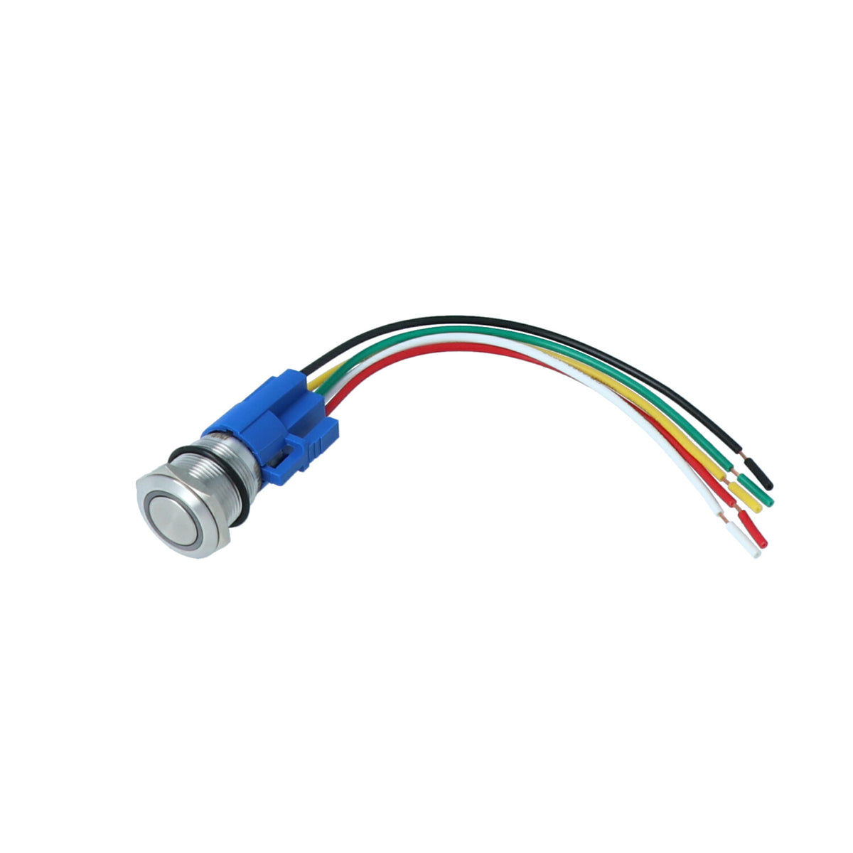 Mega LED - 19MM Push Button - IP67, 5A, Stainless Steel — Quality Boat Parts