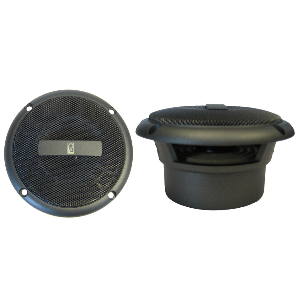 Poly-Planar - MA-3013 3" 60 Watt Round Component Speakers - Gray — Quality Boat Parts