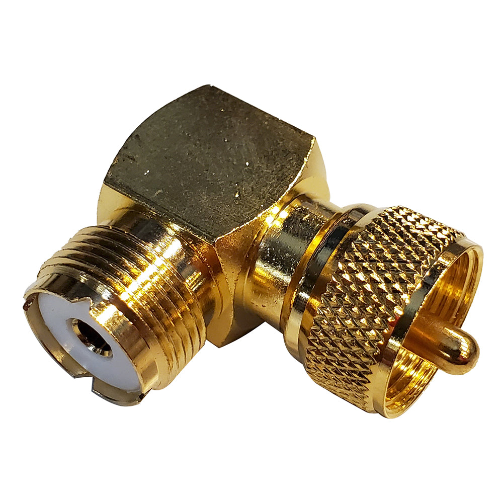 Shakespeare - Right Angle Connector - PL-259 to SO-239 Adapter — Quality Boat Parts
