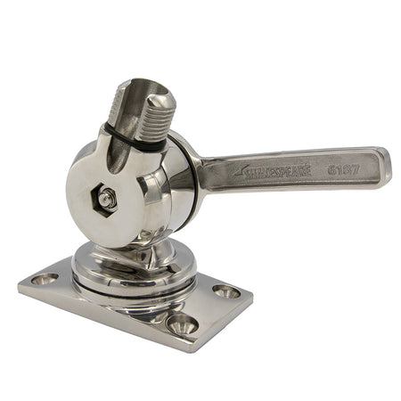 Shakespeare - 6187 Sleek & Compact Stainless Steel Rotatable 4-Way Ratchet Mount — Quality Boat Parts