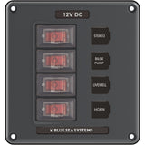 Blue Sea Systems - Circuit Breaker Switch Panel - Gray, 12V, 15A — Quality Boat Parts