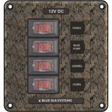 Blue Sea Systems - Circuit Breaker Switch Panel - Gray, 12V, 15A — Quality Boat Parts