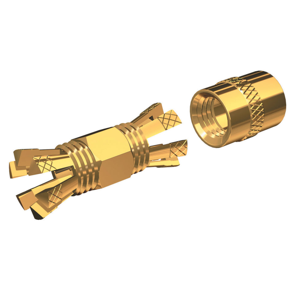 Shakespeare - PL-258-CP-G Gold Splice Connector For RG-8X or RG-58/AU Coax. — Quality Boat Parts