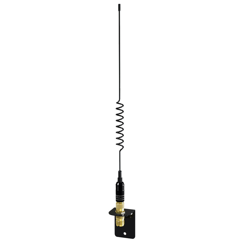Shakespeare - VHF 15in 5216 SS Black Whip Antenna - Bracket Included — Quality Boat Parts