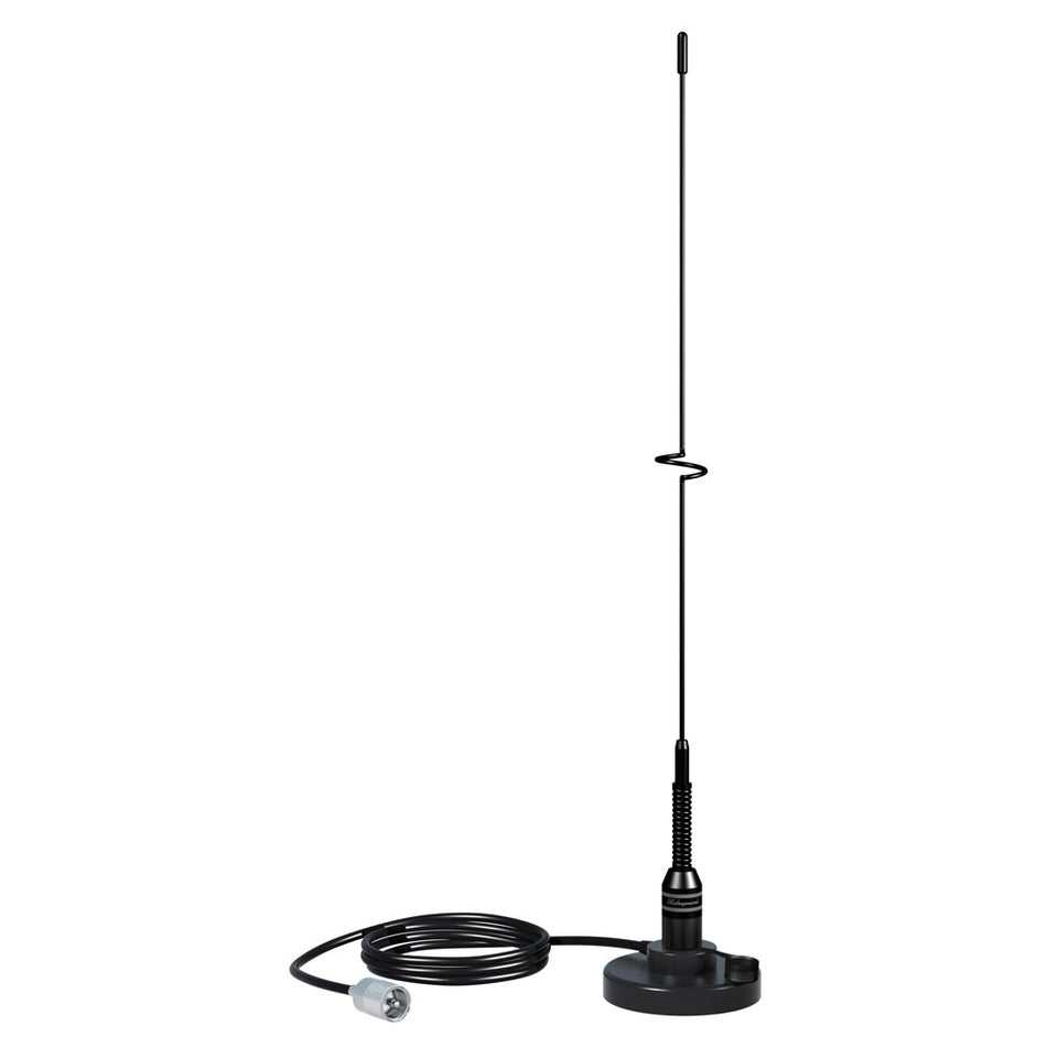 Shakespeare - VHF 19" 5218 Black SS Whip Antenna - Magnetic Mount — Quality Boat Parts
