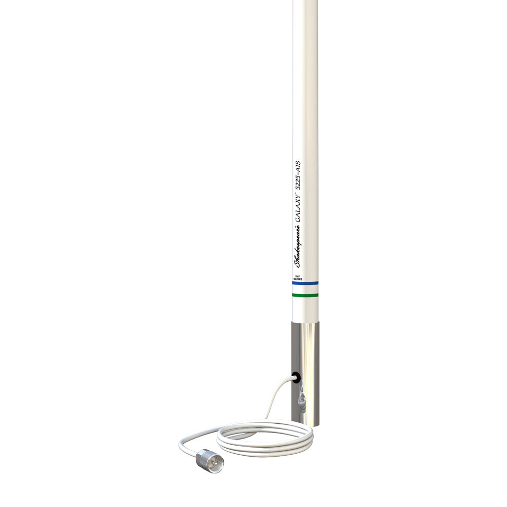 Shakespeare - AIS 8' Galaxy Antenna - VHF/AIS - 6dB Stainless Steel Ferrule — Quality Boat Parts