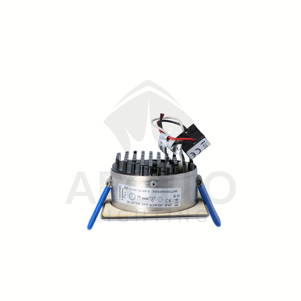 Cantalupi - Ocean 75MM LED Downlight - 10W, 3000K, Warm White, 10-30V (D3-OCEAN-L1030-SA-SS-23-0000) — Quality Boat Parts