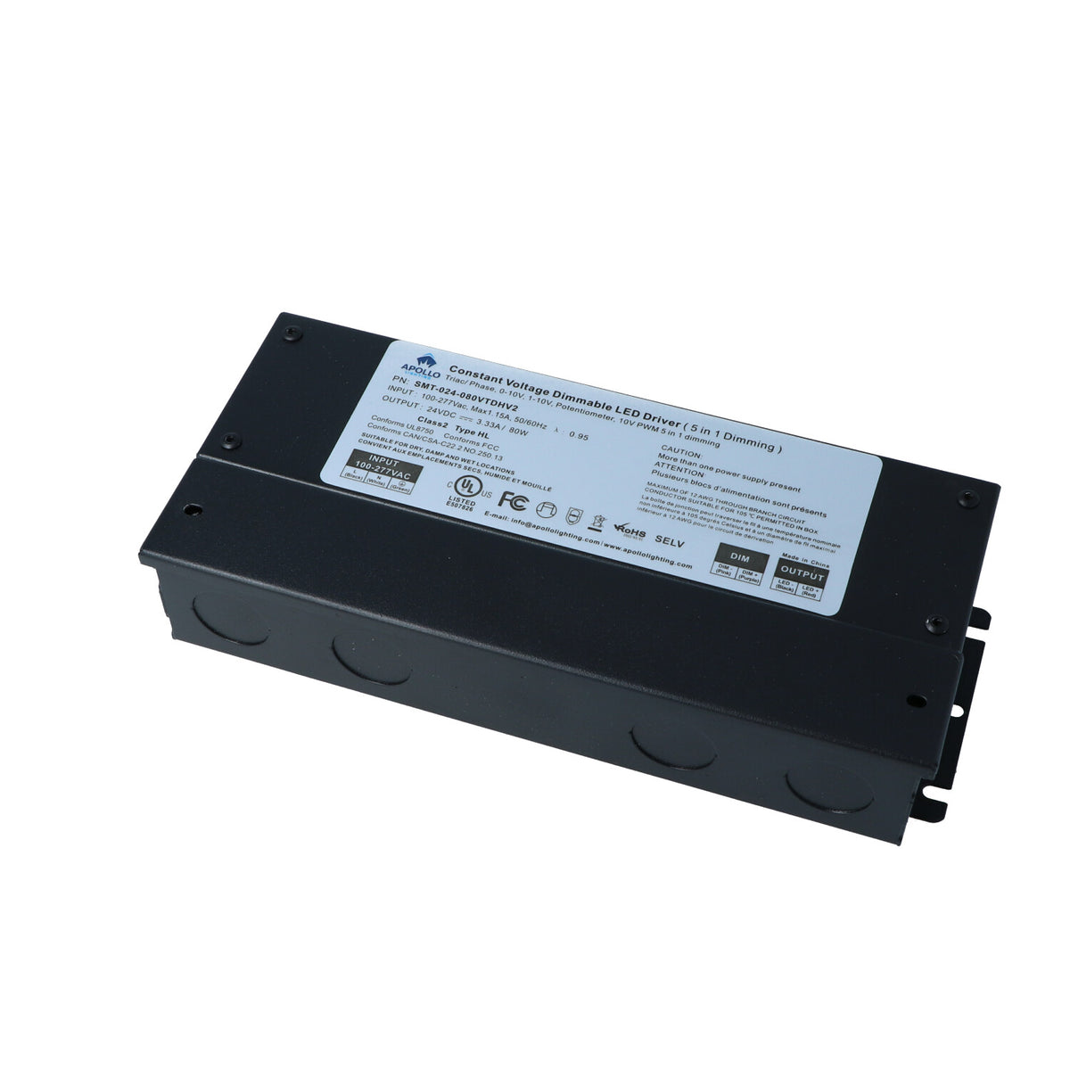 Apollo - J Box Dimmable Power Supply - 100W, 12V, 4A — Quality Boat Parts