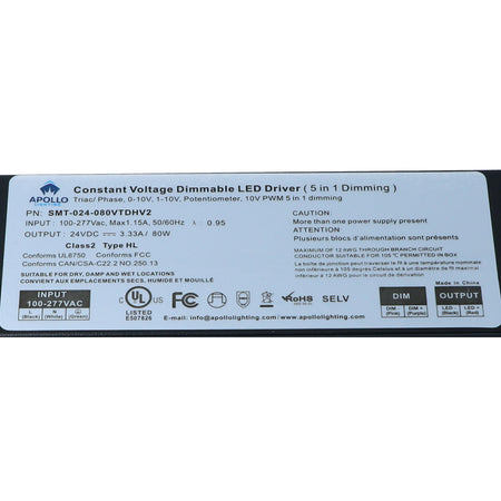 Apollo - J Box Dimmable Power Supply - 100W, 12V, 4A — Quality Boat Parts