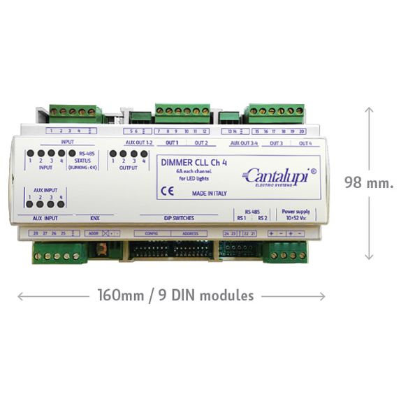 Cantalupi - 4 Channel Dimmer - For Monochromatic, RGB, and RGB+W LEDs — Quality Boat Parts