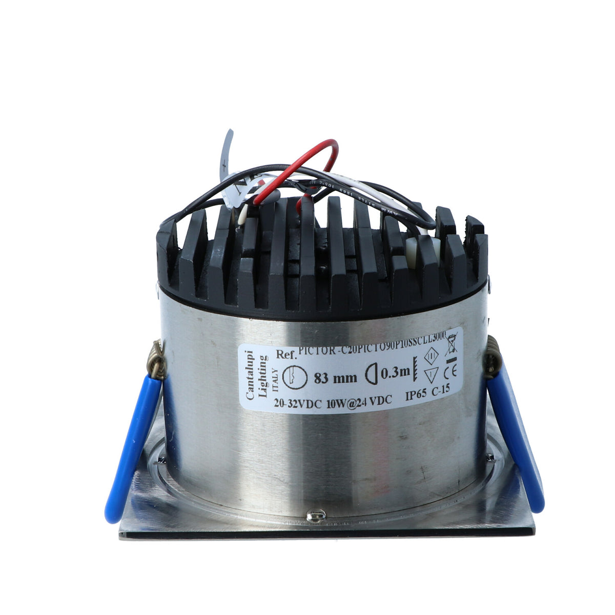 Cantalupi - Pictor Downlight - 10W, 3000K, 83MM, 20-32V, IP65 (D3-PIC90-L1030-SL-SS-23-6500) — Quality Boat Parts