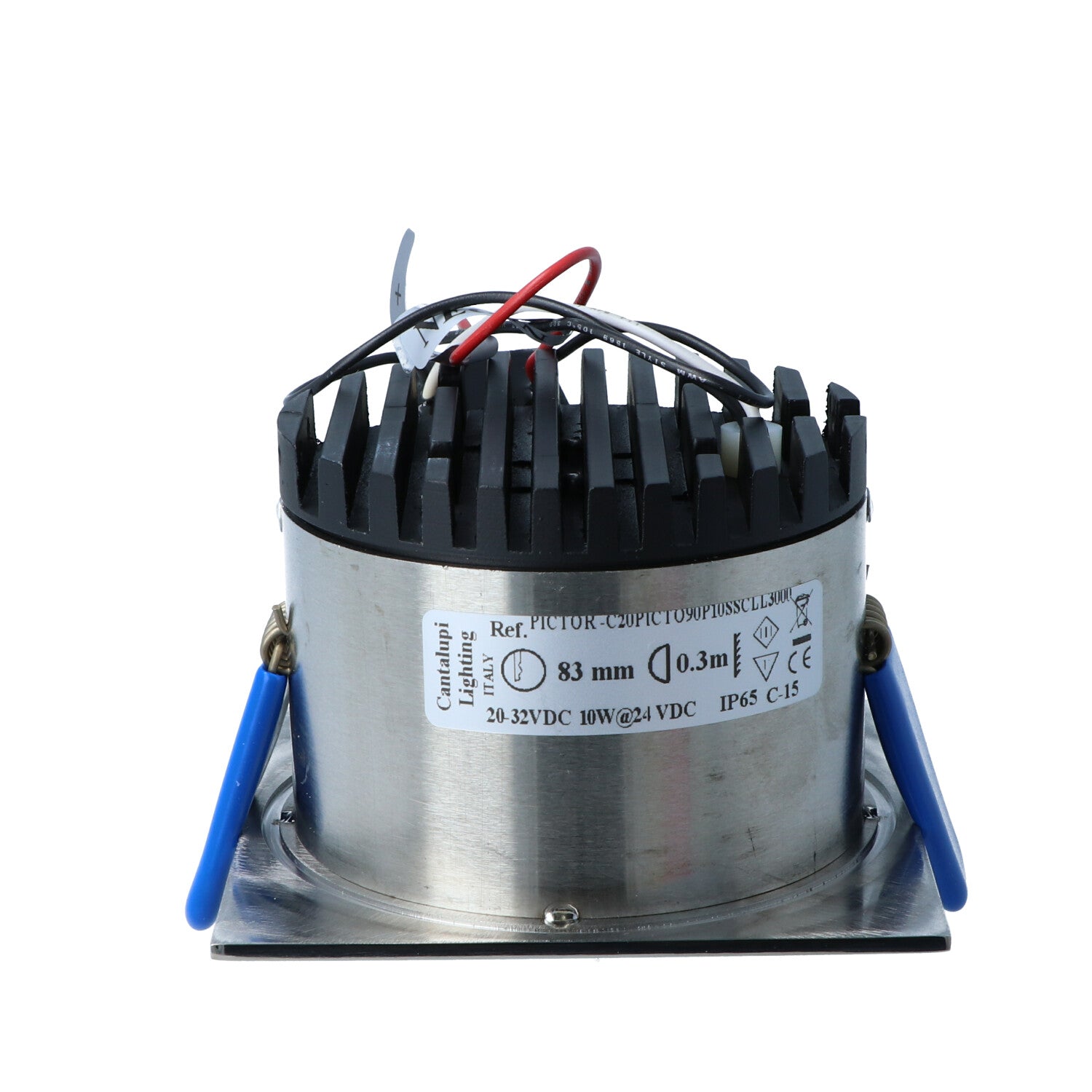 Cantalupi - Pictor Downlight - 10W, 3000K, 83MM, 20-32V, IP65 (D3-PIC90-L1030-SL-SS-23-6500) — Quality Boat Parts