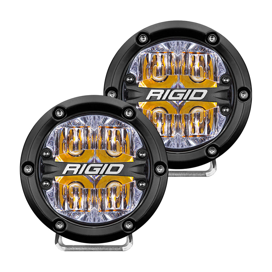RIGID Industries - 360-Series - Off-Road, Black Housing — Quality Boat Parts