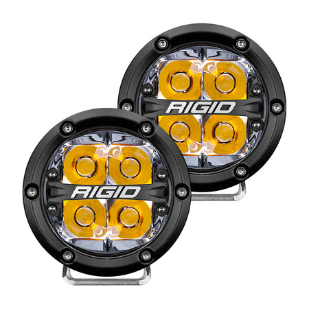RIGID Industries - 360-Series - Off-Road, Black Housing — Quality Boat Parts