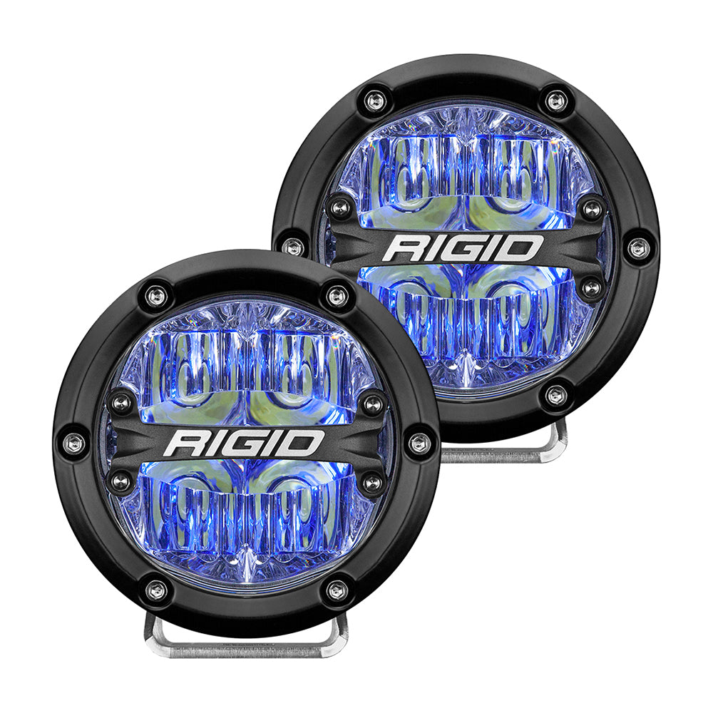 RIGID Industries - 360-Series - Off-Road, Black Housing — Quality Boat Parts