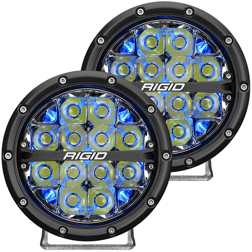 RIGID Industries - 360-Series - Off-Road, Black Housing — Quality Boat Parts