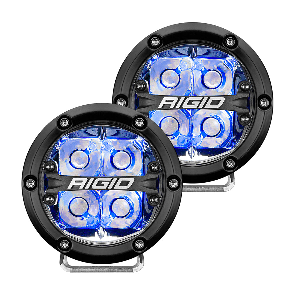 RIGID Industries - 360-Series - Off-Road, Black Housing — Quality Boat Parts