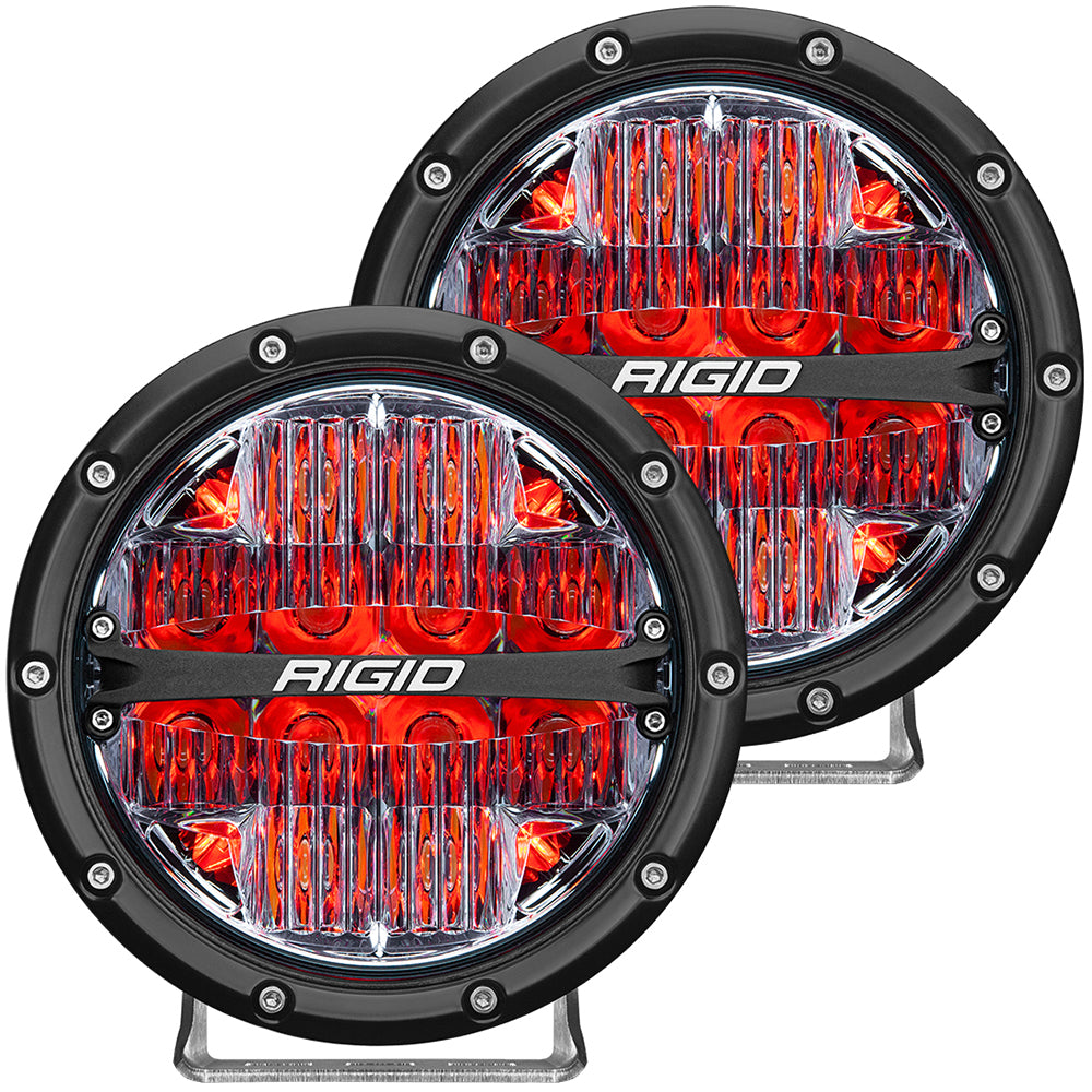 RIGID Industries - 360-Series - Off-Road, Black Housing — Quality Boat Parts