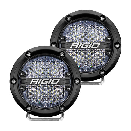 RIGID Industries - 360-Series - Off-Road, Black Housing — Quality Boat Parts