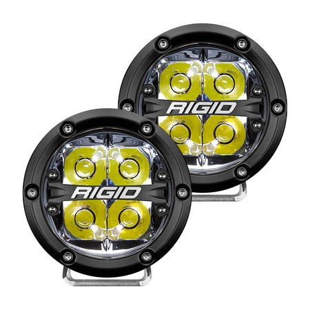 RIGID Industries - 360-Series - Off-Road, Black Housing — Quality Boat Parts