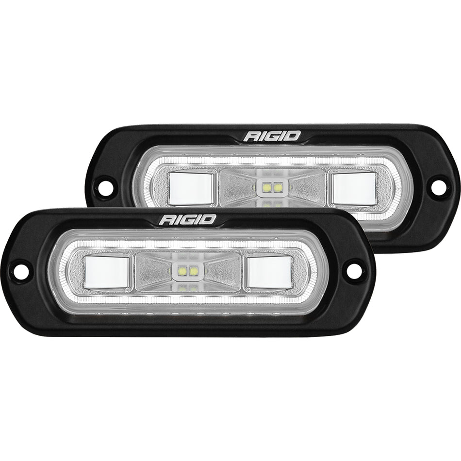 RIGID Industries - SR-L Series Marine Spreader - Black Housing, 9-36V — Quality Boat Parts