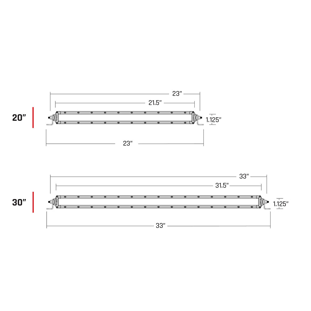 RIGID Industries - SAE Compliant SR-SRS 30" Light Bar - Black — Quality Boat Parts