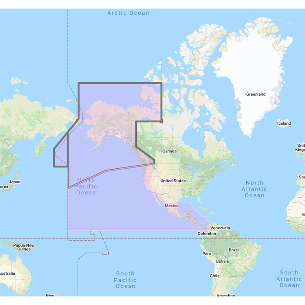 Furuno - US & Canada Pacific Coast, Hawaii, Alaska, Mexico to Panama - C-MAP Mega Wide Chart — Quality Boat Parts