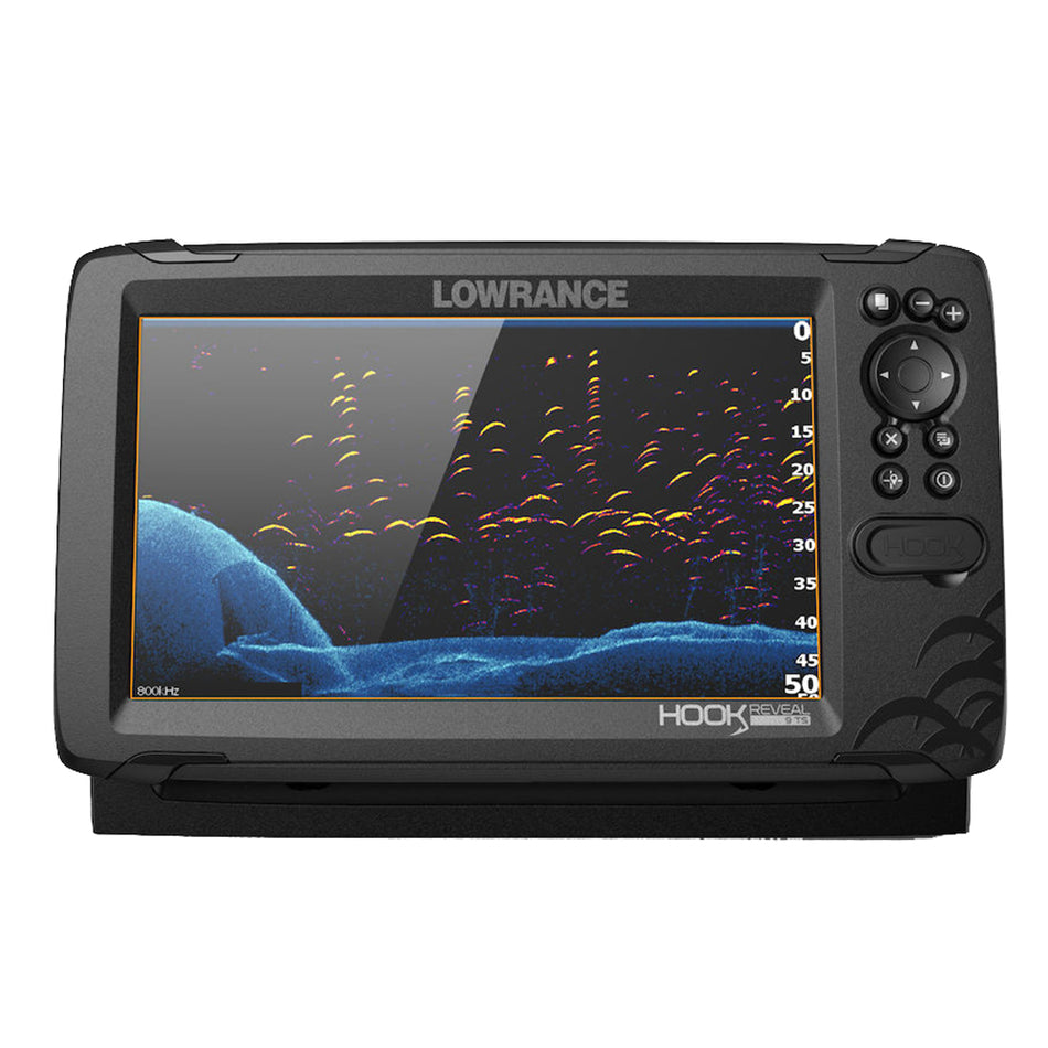 Lowrance - HOOK Reveal 9 Chartplotter/Fishfinder with TripleShot Transom Mount Transducer & US Inland Charts — Quality Boat Parts
