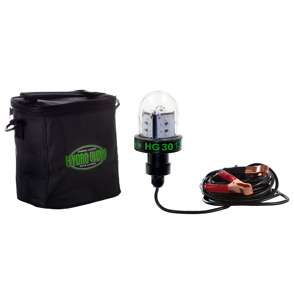 Hydro Glow - HG30 Deep Water LED Fish Light - 30W/12V, Green Globe Style — Quality Boat Parts