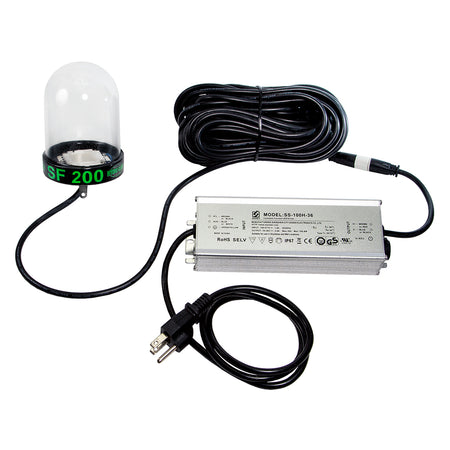 Hydro Glow - LED Underwater Dock Light - 200W, 50' Cord, Green — Quality Boat Parts