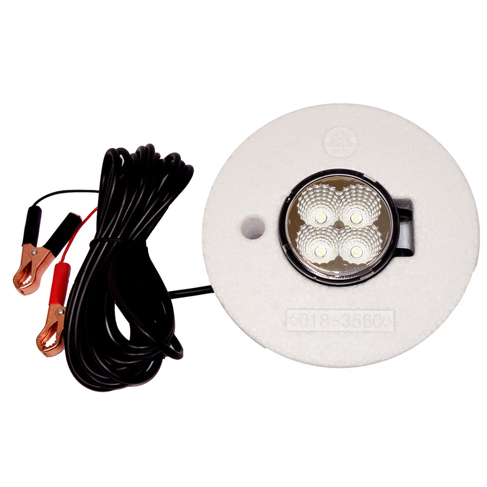 Hydro Glow - FFL12 Floating Fish Light w/ 20' Cord - 12W, 12V, White — Quality Boat Parts