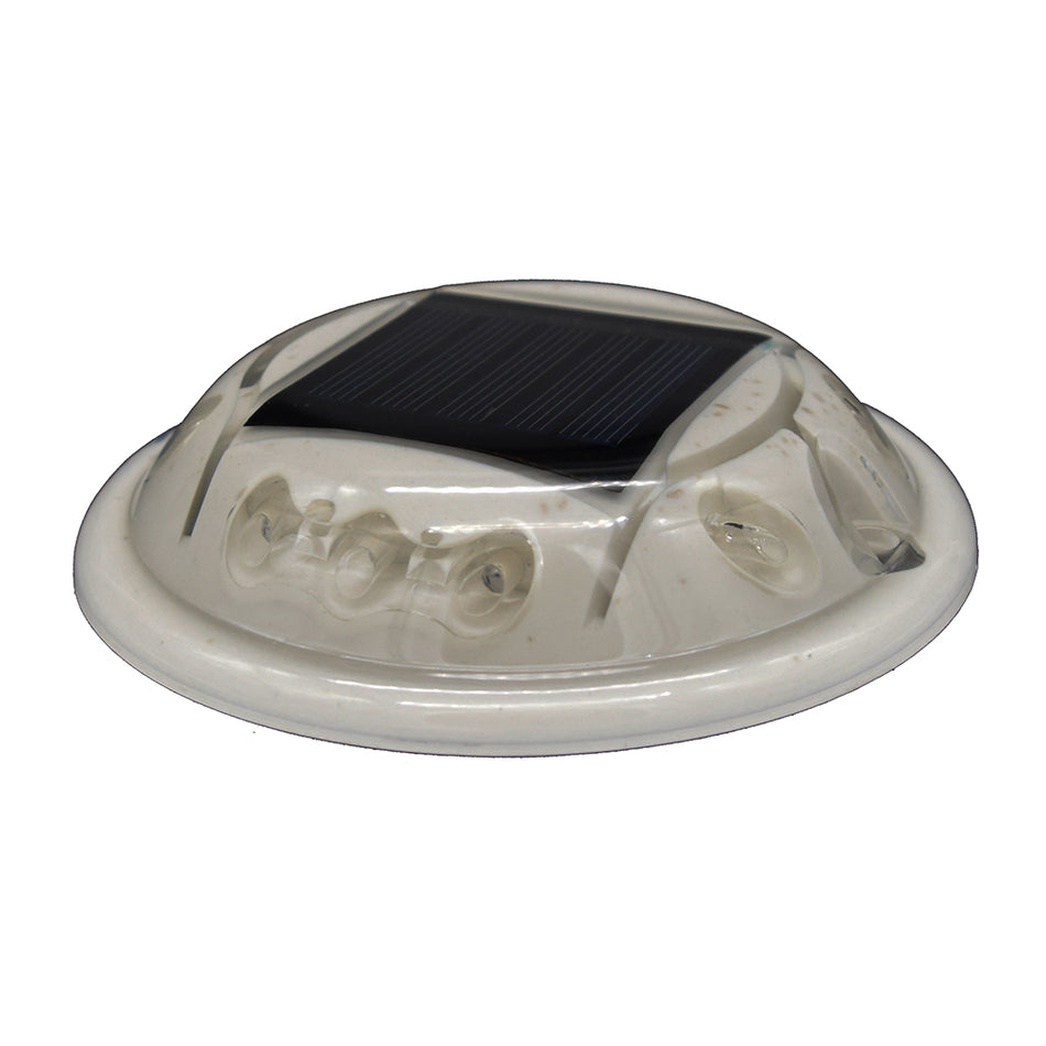 Hydro Glow - C1B Round Solar Dock Deck & Pathway Light - Blue, IP68 — Quality Boat Parts