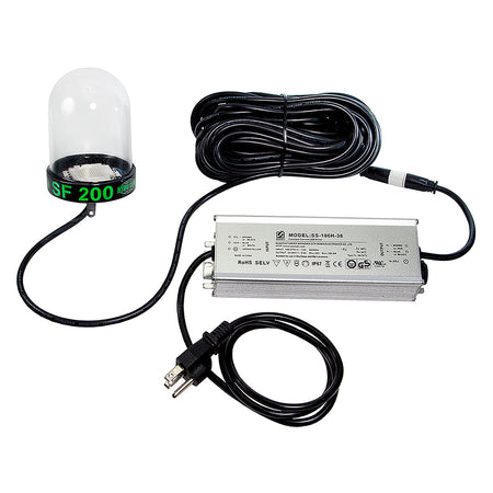 Hydro Glow - LED Underwater Dock Light - 200W, 50' Cord, White — Quality Boat Parts
