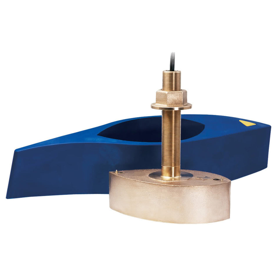 Furuno - 526T-HDN Bronze Broadband Thru-Hull Transducer with Temp and Hi-Speed Fairing Block, 1kW (No Plug) — Quality Boat Parts